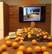 Оранжевое настроение в LORENA кухни Екатеринбург